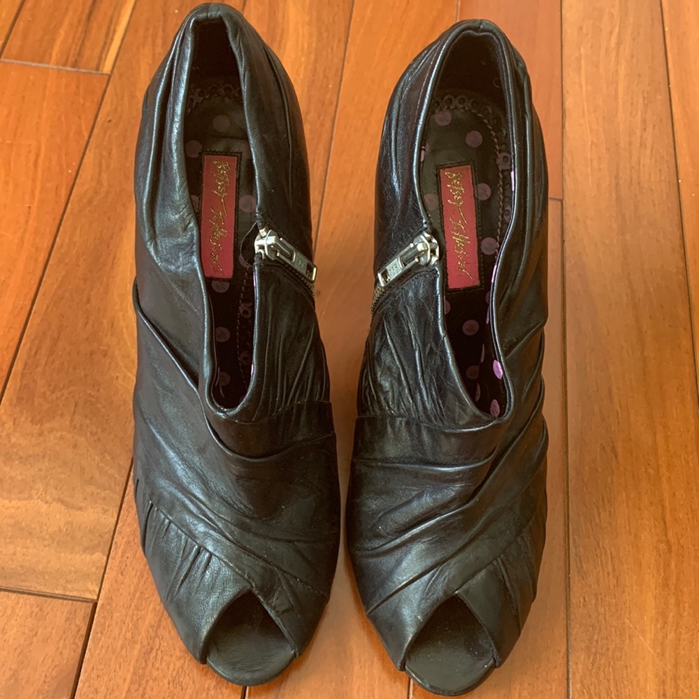 Betsy Johnson Peep Toe Heel Shoes